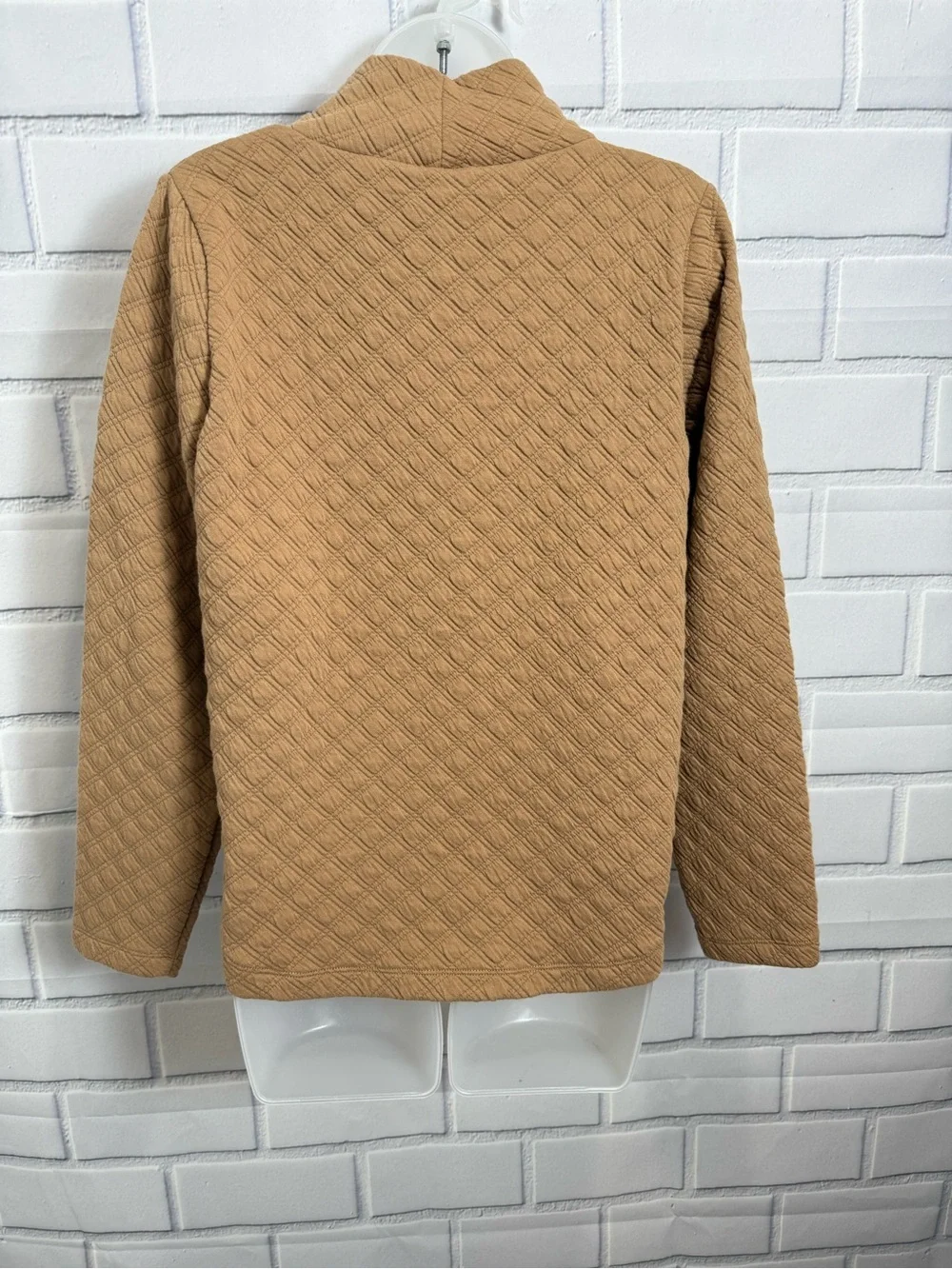 J.Crew Textured Turtleneck Sweater Camel Tan Size XS Cozy Chic neutral style